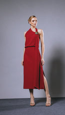 Vestido Midi Roe Red