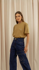 Blusa Tshirt Ray ferragem Capuccino