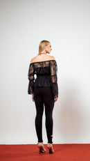 Blusa Bata Sarah Preto