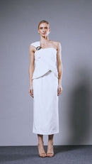 Saia Midi Roe Off White