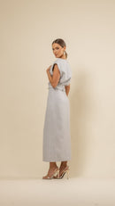 Vestido Midi Ray Off White