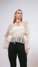 Blusa Bata Sarah Off White