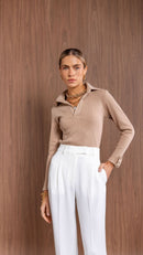 Blusa Mavie Manga Longa