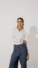 Blusa Mavie Manga Longa