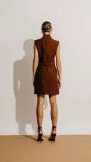 Vestido Nellie Conhaque