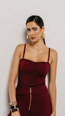 Blusa Oly Merlot