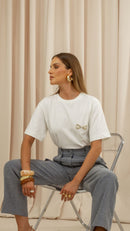 Blusa Tshirt Ray ferragem Off White