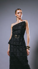 Saia Midi Louise Preto