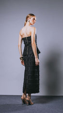 Saia Midi Louise Preto