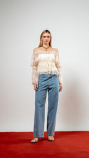 Blusa Bata Sarah Off White