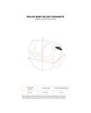 Bolsa Baby Blush Diamante Prata
