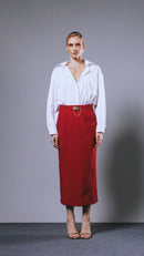 Saia Midi Roe Red